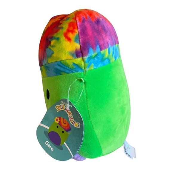 1x SQUISHMALLOW 8" GARO THE TIE DYE MUSHROOM BLACKLIGHT EXCLUSIVE NEW w/ TAGS - Picture 3 of 4